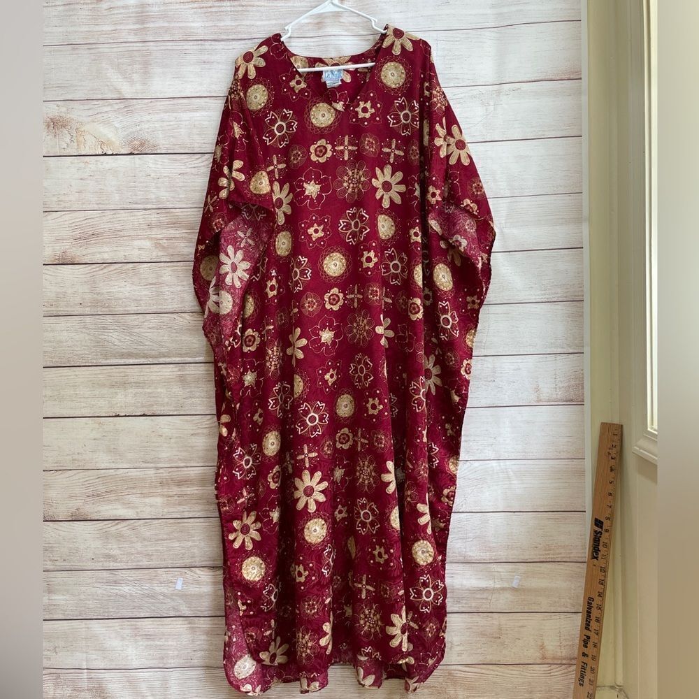 VINTAGE LA NUIT INTIMATES‎ SILKY KIMONO/PATIO DRESS